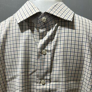 Polo Ralph Lauren Men's Checkered Shirt - Black and Gold